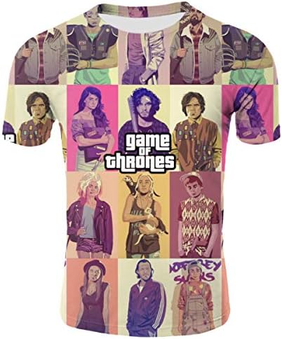 Game of Throne's Season 8 Womens Mens Youth Unisex 3D Printed Short Sleeves T Shirts