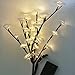 Lighted Flowers White Rose Branches 20 Inches Tall Battery Operated Warm White 40 Led Decoration Floral Branch Crafts With Timer by Babali