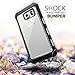Galaxy S6 Case - Poetic [Affinity Series] - [TPU Grip Bumper] [Corner Protection] Protective Case for Samsung Galaxy S6 (2015) Frost Clear/Black (3-Year Manufacturer Warranty From Poetic)