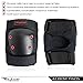 Flybar Knee and Elbow Pads, Wrist Guards Protective Safety Gear Set - Multi Sport Protection For Skateboarding, BMX, Pogoing, Inline Skating, Scooter - Kids, Teen & Adult Sizes (Black, Medium)