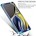 Hovisi Case for Sumsung Galaxy Note 9 Super Slim 360 Degree Full Body Protection 3 in 1 Plating Mirror Case Anti-Scratch for Note 8 (Blue, Sumsung Galaxy Note 9 6.4