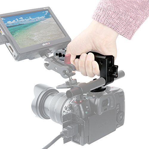 NICEYRIG Compatible Hot Shoe Handle Camera Top Cheese Handle with Cold Shoe Panasonic Lumix GH5s/ GH5 Cage - Thumbnail 2