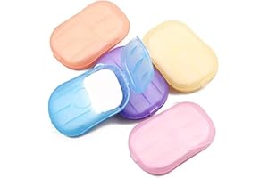 YuanHolumid 5 Boxes 500 Sheets Colorful Disposable Soap Paper Hand Cleaner Fragrance Mini Color Soap Paper for school Indoor, Outdoor, Travel, Camping Hiking and Shampoo