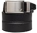 SlideBelts Men's Golf Ratchet Belt - Custom Fit - Black with Winged Silver Buckle (Vegan)