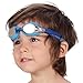 AqtivAqua Kids Swim Goggles Swimming Goggles for Kids Youth Childrens Boys Girls - Mirror Lenses (FuchsiaSock - Red/White color)