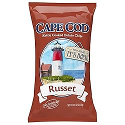 Cape Cod Potato Chips, Russet Kettle Cooked, 7.5