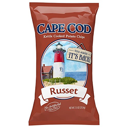 Cape Cod Potato Chips, Russet Kettle Cooked, 7.5