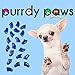 Purrdy Paws 40 Pack Soft Nail Caps for Cat Claws Blue Medium