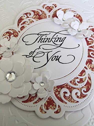 Beautiful 3D friendship card - 3 dimensional friend card - 3D thinking of you card - girl friend card with 3d flowers - heartfelt creations