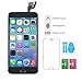 for iPhone 6 4.7inch LCD Display Screen Touch Digitizer Full assembly Replacement with Home Button, Front Camera, Ear Speaker, Repair Tools, Not compatible with iPhone 6s or iPhone 6 plus