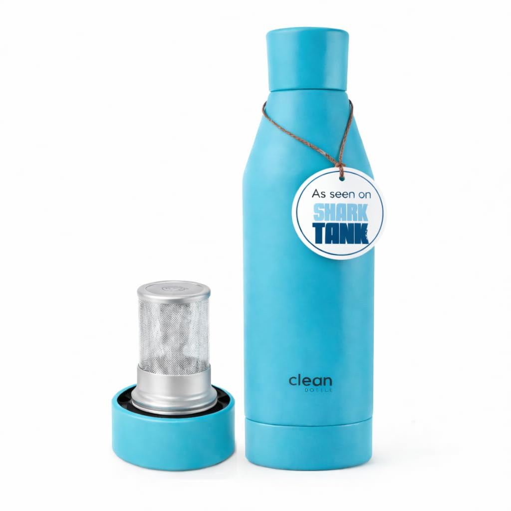 Insulated Water Bottle, 17 Oz, Stainless Steel, Double Wall Vacuum Insulated with Removable Bottom Cap, BPA-Free, Canteen Water Bottle for Office, Gym, Travel, School — image 1