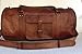 Leather Duffel Bag & Toiletry Bag Combo for Men/Women 24 inch Travel Sports Overnight Weekend Leather Duffle Bag for Gym Cabin Holdal bag