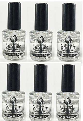Seche Vite Dry Fast Top Coat Boxed 0.5oz (6 Pack)