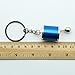 Waterwood Creative Auto Part Model Gear Box Shifter Keychain Key chain Ring-Silver&Blue