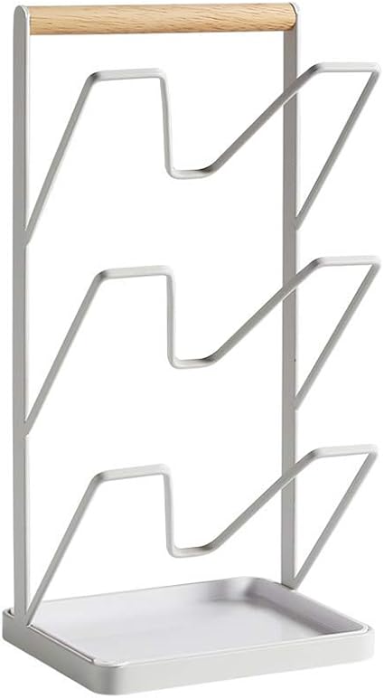 O Yq Freistehende Pan Pot Deckel Organizer Halter Kochtopf Kuchenschrank Schrank Arbeitsplatte Lagerregal Halter Mit Abnehmbarer Tropfschale Amazon De Sport Freizeit