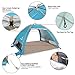 G4Free XL Pop Up Beach Tent 4-5 Person, Portable Automatic Beach Tent Instant Easy Outdoor Cabana for Family Adults(Lake Blue)