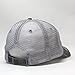The Vintage Year Washed Cotton Low Profile Mesh Adjustable Trucker Baseball Cap (Distressed Black)