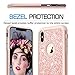 iPhone Xs MAX Case (2018) with Tempered Glass Screen Protector [2 Pack] for Girls Women,LeYi Glitter Bling Dual Layer Protective Phone Case Cover for iPhone Xs MAX (6.5