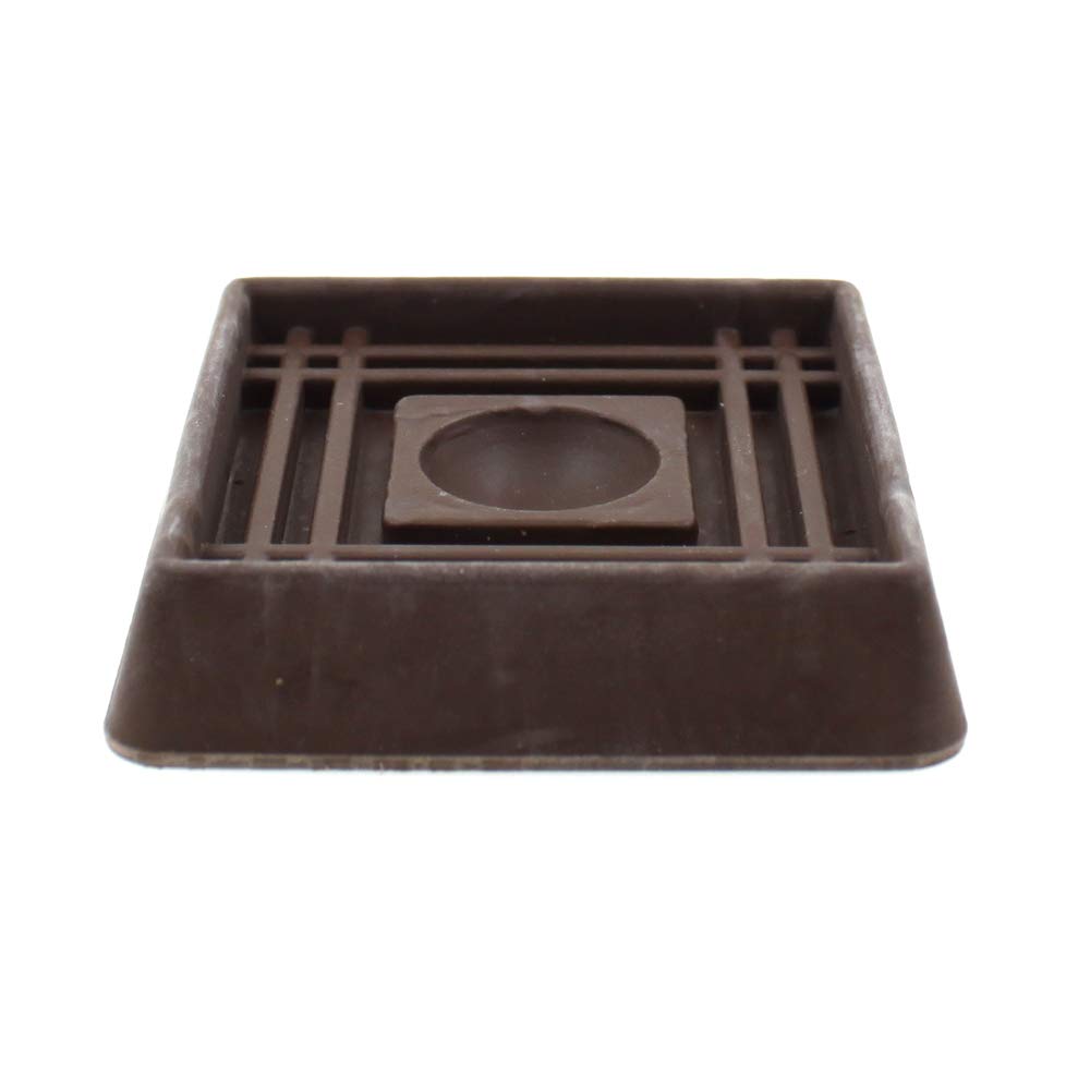 Shepherd Hardware - Rubber Furniture Caster Cups - 50mm (2") Square - Pack of 4