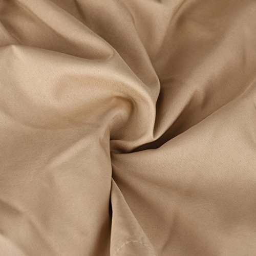 BSGSH Women Shorts Casual High Waist Casual Frill Loose Self-Tie Belted Shorts With Pockets (S, Khaki)