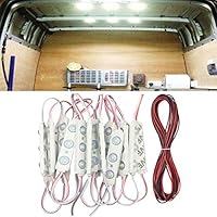 ROYFACC 60 LED Car Interior Light Bright White Lighting Dome Lamp Ceiling Work Lights Kit for Van Truck Auto Car Vehicle Caravan DC 12V