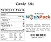 Nosh Pack Candy Stix Powder Straws Assorted, 5 Pound