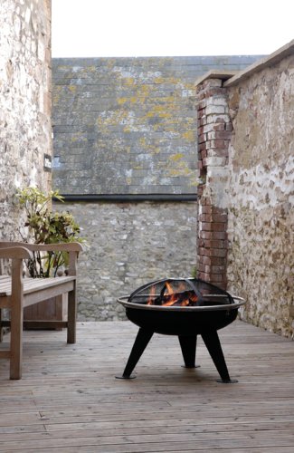 Hotspot Urban 550 Fire Pit Brazier With Cooking Grill Spark