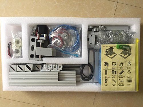 Upgrade Version CNC 2418 Router Kit GRBL Control 3 Axis Plastic Acrylic PCB PVC Wood Carving Milling Engraving Machine, XYZ Working Area 240x180x50mm (ER11 10PCS Router Bits CNC Router Machine)