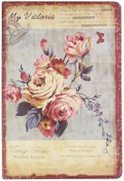 Bullet Journal, Twinkle Club Retro Notebook Floral Diary A5, Pink Rose