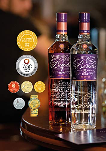 Banks 7 Golden Blend Premium Golden Rum, erlesener Blend von Rums aus 7 Ländern: Jamaika, Trinidad und Tobago, Guyana, Barbados, Guatemala, Java & Panama, ideales Rum-Geschenk, 43% Vol., 70 cl/700 ml – Bild 3
