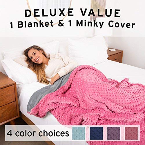 Sonno Zona Weighted Blanket Adult Size Blanket with Cover Included