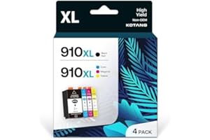 KOTANG 910XL Compatible Ink Cartridges Combo Pack for HP 910 XL Work with HP OfficeJet 8010 8015 8018 8022 OfficeJet Pro 8020 8025 8028 8035 (4 Pack)