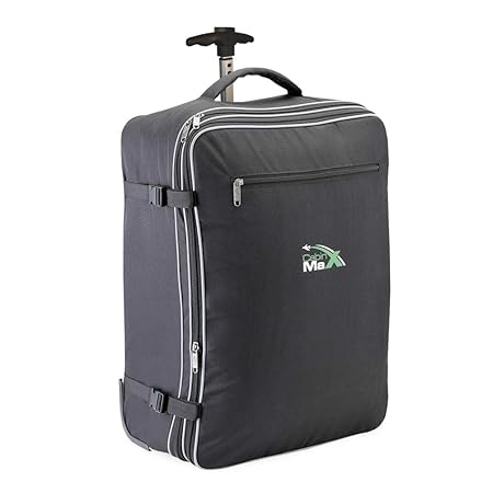Cabin Max Berlin Trolley Handgepäck Koffer - Leichtes und Geräumiges Maß 55x40x20 1,8kg zu Erweitern 55x40x25 - Perfekt für E