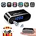 Spy Camera, Hidden Camera Clock,HD 1080P WiFi Nanny Cam,140°Angle Wireless IP Surveillance Camera with Night Vision/Motion Detection/Loop Recording for Indoor Home Security Monitoring via APP