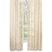 Collections Etc Songbird Rod Pocket Lace Curtain Panel with Scalloped Hem, Ivory, 56