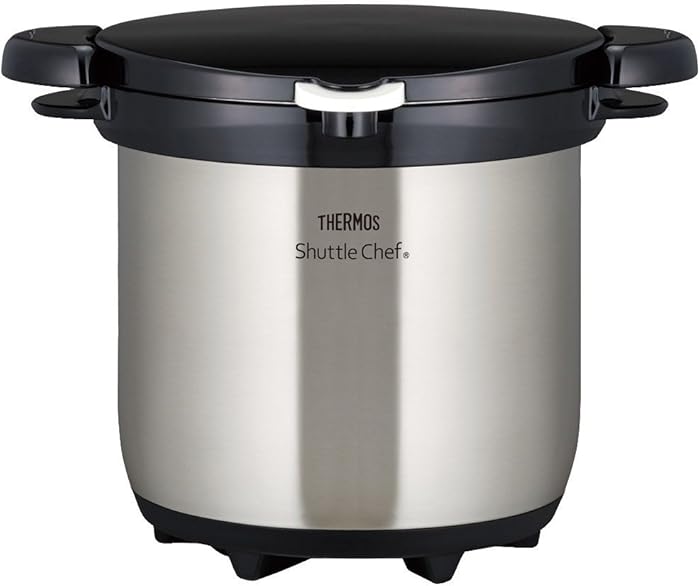 THERMOS Vacuum Insulation Cooker Shuttle Chef 4.5L Clear stainless KBG-4500 CS (Japan import)