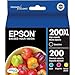 Epson 200XL Black + 200 Cyan/Yellow/Magenta Combo Cartridge, 2 pack