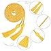 Yaomiao 2 Pieces Graduation Cords Polyester Yarn 2025 Honor Cord with Tassel for Graduation Students(Gold)