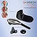 Gideon Long Arm Rechargeable Cordless Vibrating Percussion Massager – (3 Interchangeable Nodes - 5 Massaging Modes & 5 Speeds) - Quick Relief for Muscle Pains Such as Arthritis, Sports Injuries, Etc.