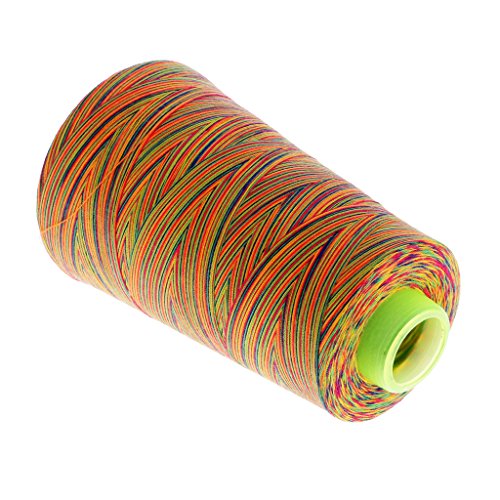 perfektchoice 100% Polyester Sewing Thread Spools - 3000 Yards/1 Spool of Yarn, 40/2 All-Purpose Connecting Threads for Sewing Machine and Hand Repair Works - Multicolor 4