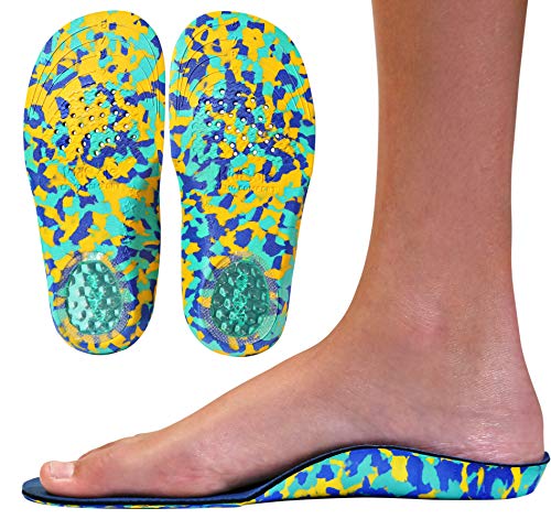 Camo Comfort Childrens Insoles for Kids with Flat Feet Who Need Arch Support By KidsSole (Toddler Sizes 5-9) (Best Shoes For Toddlers With Flat Feet)