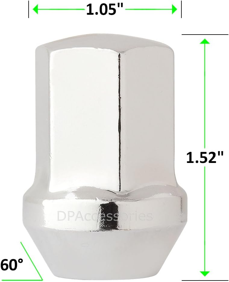 DPAccessories LCB3C8HCOCH04024 24 Chrome Wheel Lug Nuts for 2015-2017 Ford F-150 Expedition Lincoln ACPZ1012B Wheel Lug Nut: Automotive