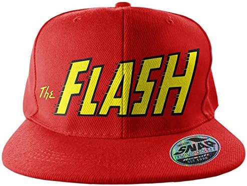 The Flash Baseball Cap Snapback Cap Text Logo Embroidered Official Red