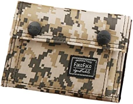Mens Slim Trifold Wallets Camo ID Card Case Holder Money Clip Purse Short Wallet
