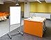Luxor Mobile Dry Erase Double-Sided Magnetic Whiteboard with Aluminum Frame and Stand - 24