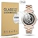 Diruite 3-Pack for Michael Kors Access Sofie Tempered Glass Screen Protector, 2.5D 9H Hardness Ultra-Thin Screen Protective Film [Anti-Scratch] ﻿