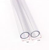 Yesallwas PVC Hose Tubing 8mm ID 10mm OD 3 Meter Clear Translucent Plastic Pipe view 3
