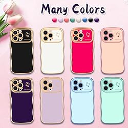 Hython for iPhone 14 Pro Max Case Cute Curly Wave