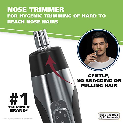 Wahl Lithium Powered Lighted Ear, Nose, & Brow Trimmer Painless