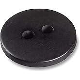50 Pcs Black Buttons for Sewing 0.5 inch 20L Buttons for Shirt 2 Hole Plastic Round Replacement Bulk Ideal for Clothes Blouse Shirt Dress Art DIY Craft Projects